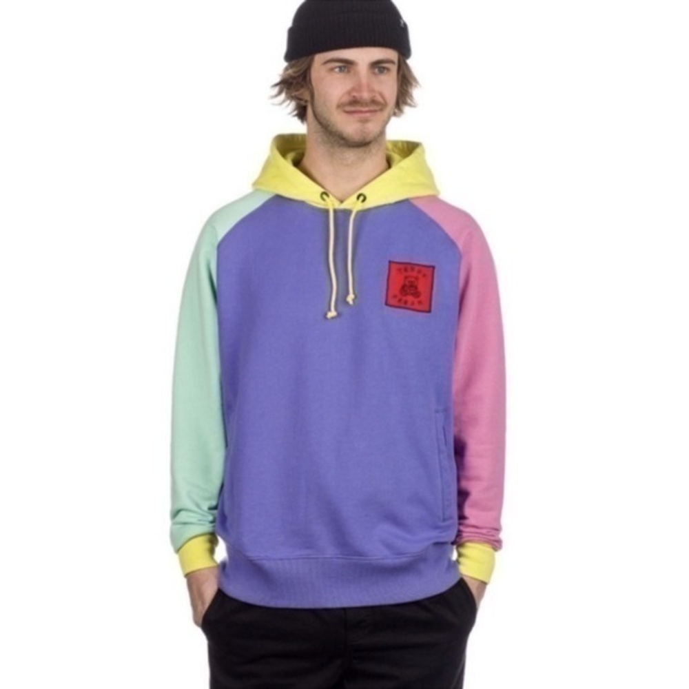 Teddy Fresh Colorblock Hoodie Sz Medium